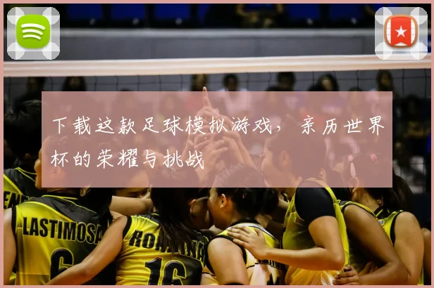 下载这款足球模拟游戏，亲历世界杯的荣耀与挑战